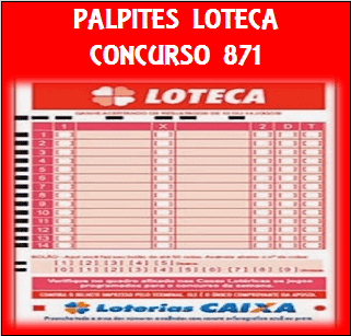 Palpites loteca 871 prêmio R$ 300 mil reais