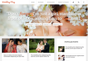 Wedding Mag Blogger Template