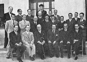 Participantes y organizadores del I Torneo Internacional de Ajedrez de Sitges 1934