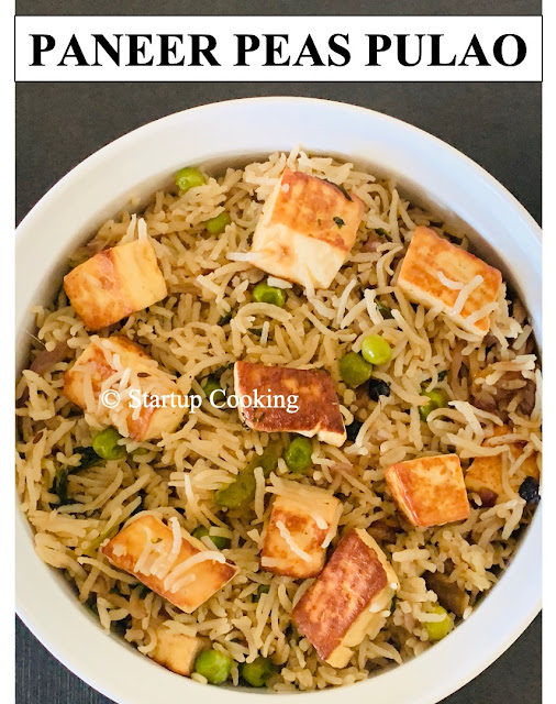 paneer peas pulao