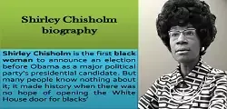 Shirley Chisholm biography