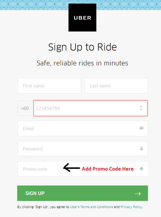 Uber New Users Promo Code NEWTOUBER RM15 off - Promo Codes MY