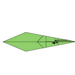 Origami Kadal Hijau
