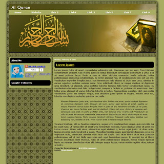 Al Quran Islamic Blogger Template