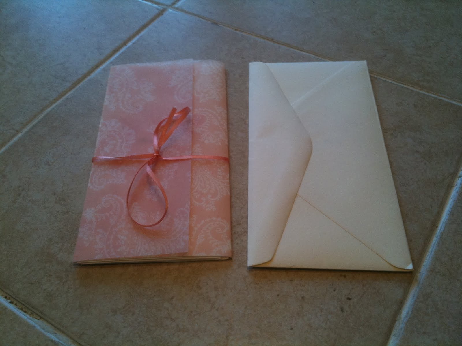 homemade wedding invites