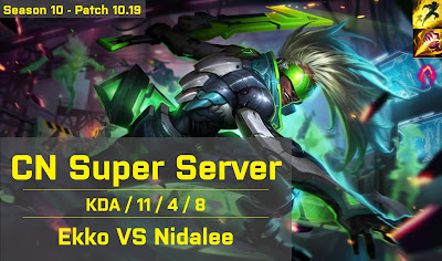 Ekko JG vs Nidalee - CN Super Server 10.19