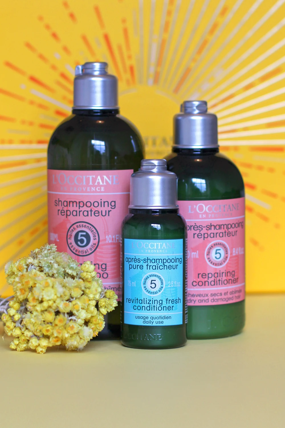 L'Occitane Repairing Shampoo & Conditioner haircare - British beauty blog