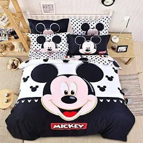 Decoraciones de Dormitorios y Cubrecamas de Mickey y Minnie 