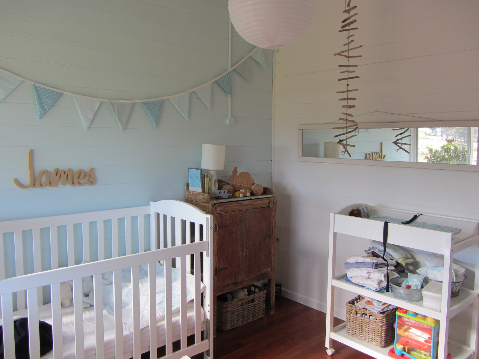thom haus handmade Soft Colours for a Baby Boy s Bedroom