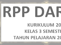 RPP Model Daring K13 Kelas 3 Semester 2