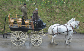 A Bus Trip to the Horses at War Event at Beamish - horse and cart