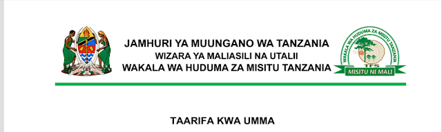 Taarifa Kwa Umma Toka Wakala wa Huduma za Misitu Tanzania (TFS)