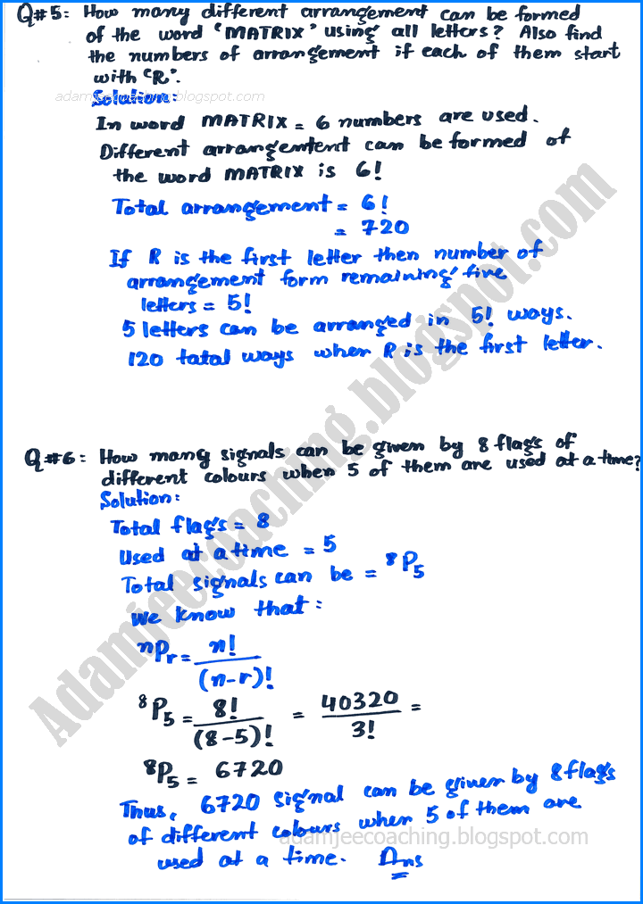 permutation-combination-and-probability-exercise-6-2-mathematics-11th