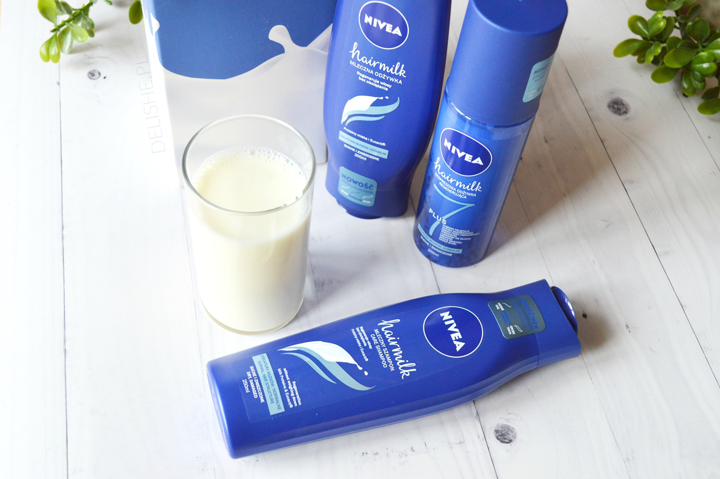 nivea hairmilk linia mlecznych produktów do włosów