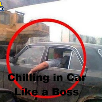 Chilling in Car Like a Boss 