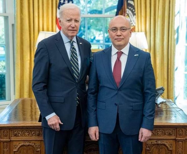 Uzbek Ambassador in US meets President Joe Biden