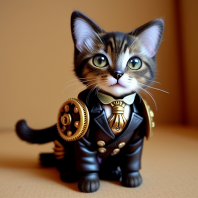 Steampunk Cat Statue 3D amazingwallpapersa blogspot com (7)