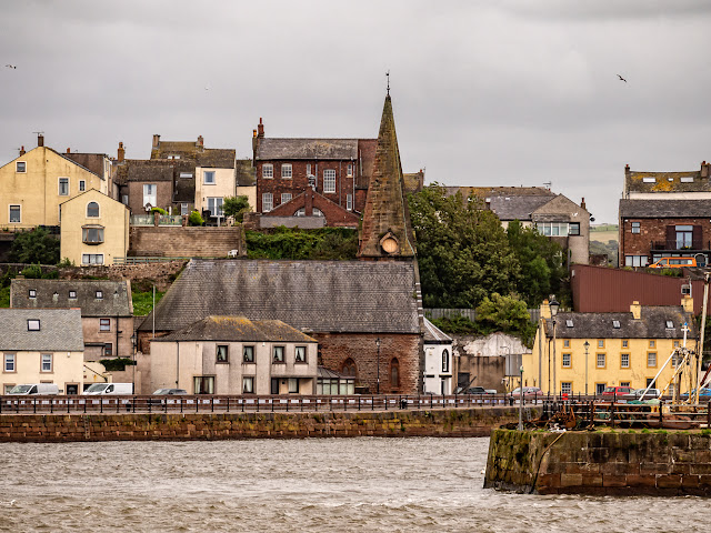 Photo of Christ Church at Maryport from across the basin