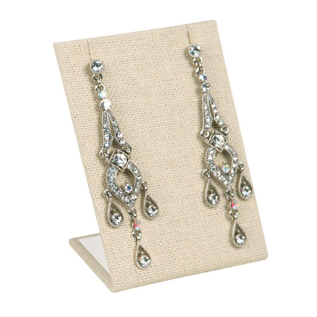 Shop for linen earring jewelry display stand.