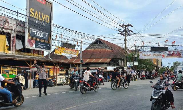 Kapolsek Pantee Bidari Himbau Masyarakat Jaga Keamanan Saat Berburu Takjil