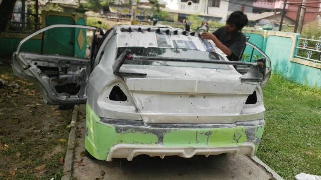 Konsep Modifikasi Lancer Evo 4  Body kit Mobil