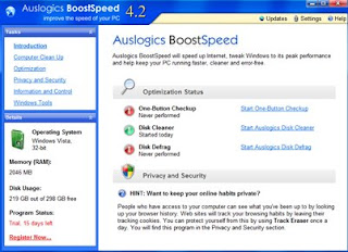 Auslogics BoostSpeed 4.2 Portátil.