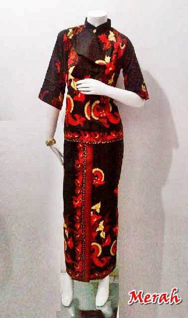 Dress Batik Pramugari Seri HS Batik Bagoes Solo