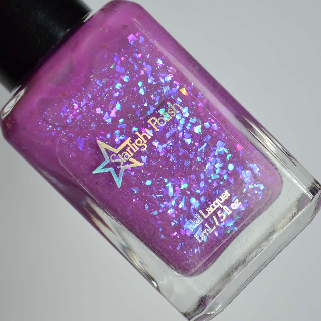 purple jelly flakie nail polish