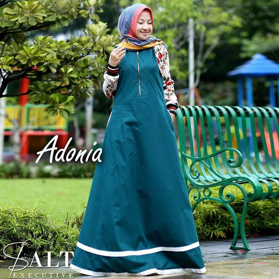 Gambar Baju Gamis Anak Muda Jaman Sekarang Gaya Hunting - Baju gamis anak muda jaman sekarang