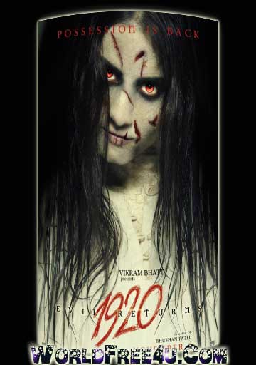 Poster Of Bollywood Movie 1920 Evil Returns (2012) 300MB Compressed Small Size Pc Movie Free Download worldfree4u.com