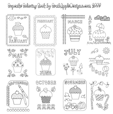 Coloring Book Pages on Home With Crab Apple Designs  Cupcake Coloring Book Is Ready For You