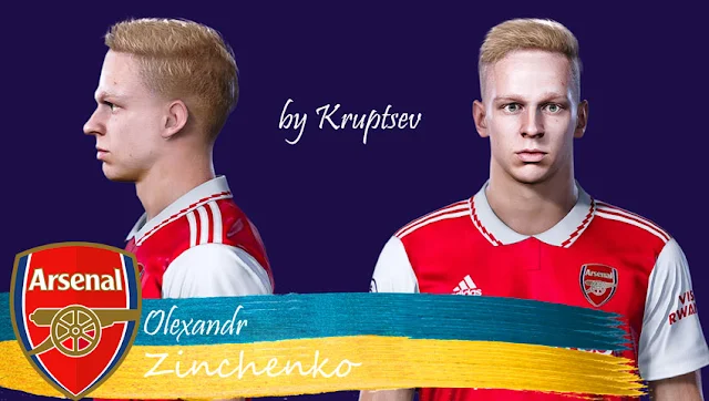 Oleksandr Zinchenko Face For eFootball PES 2021