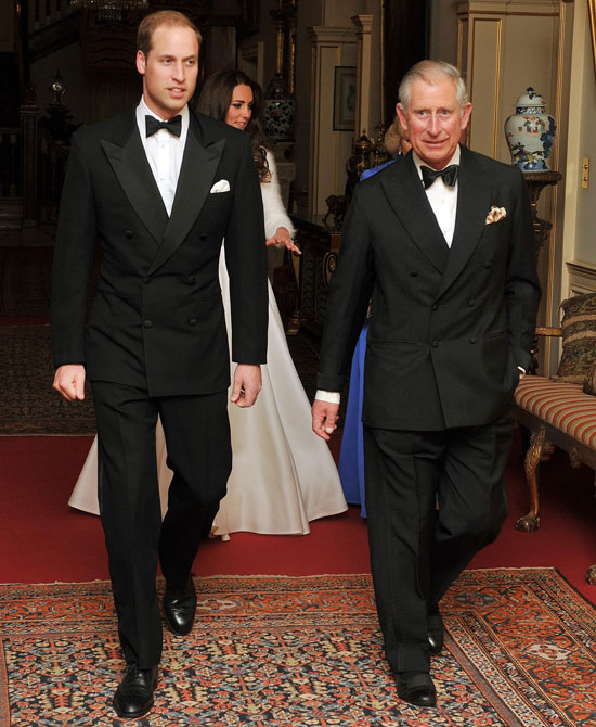 The Duke and Duchess of Cambridge leaving Clarence House for the Royal 