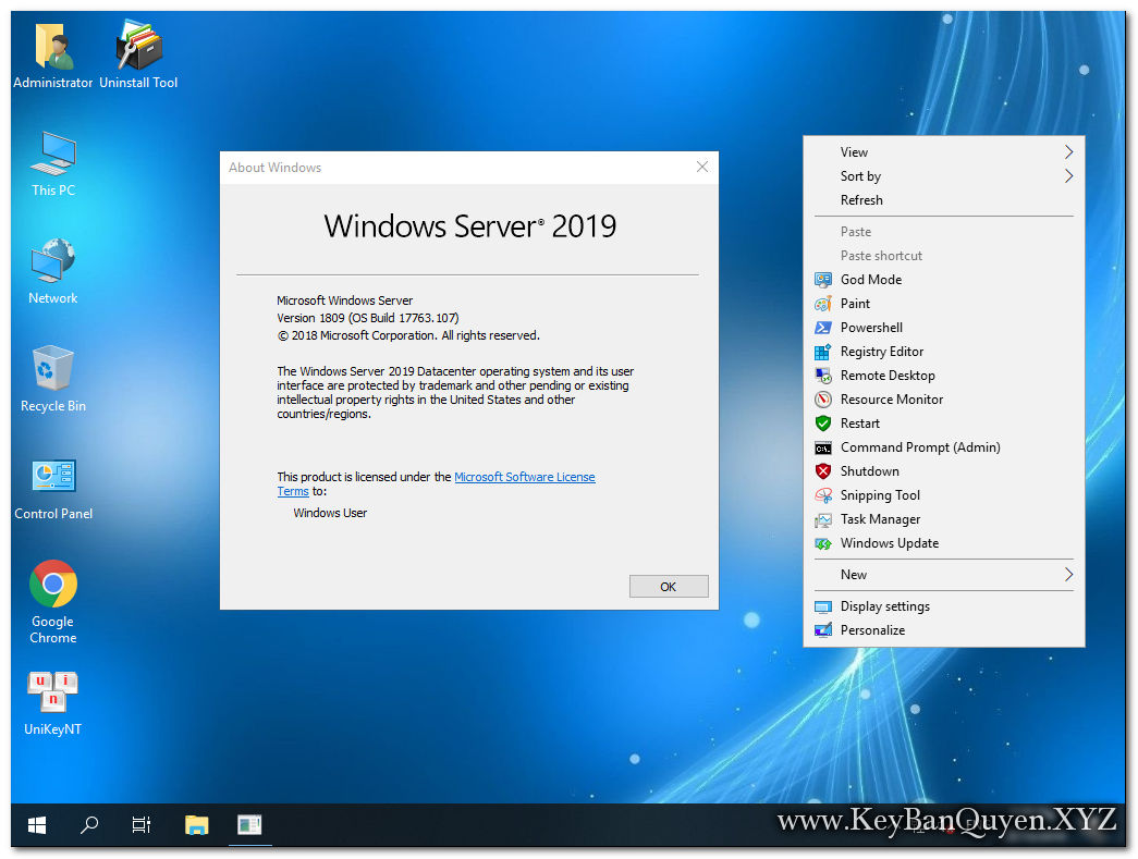 Ghost Windows Server 2019 Datacenter 64 Bit 1809 mới nhất .