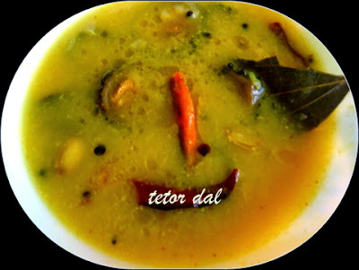 Bitter gourd lentil soup Tetor dal
