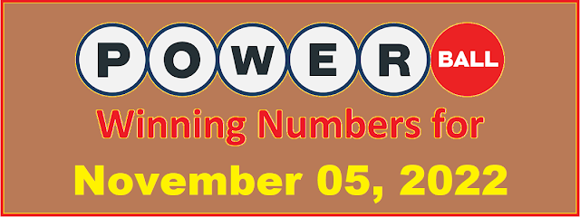 PowerBall Winning Numbers for Saturday, November 04, 2022