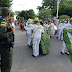 Miembros de la Policía desfilaron con las Piloneras 