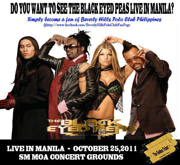 Wanna watch the Black Eyed Peas concert live SM Accessories is giving away