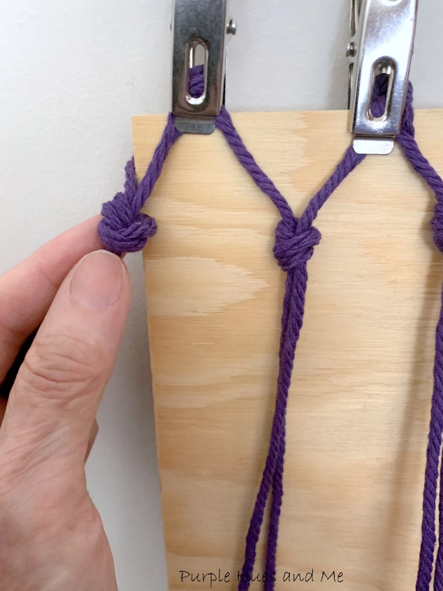 Purple Hues and Me: DIY Knotted Tote Bag