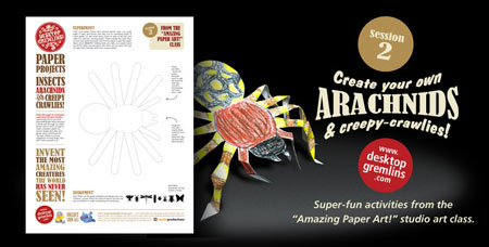 Paper Arachnids Creepy Crawlies