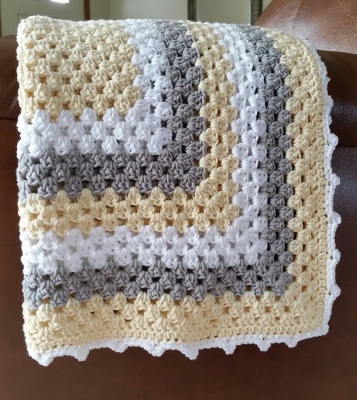  Neutral Baby Blanket - Free Pattern 