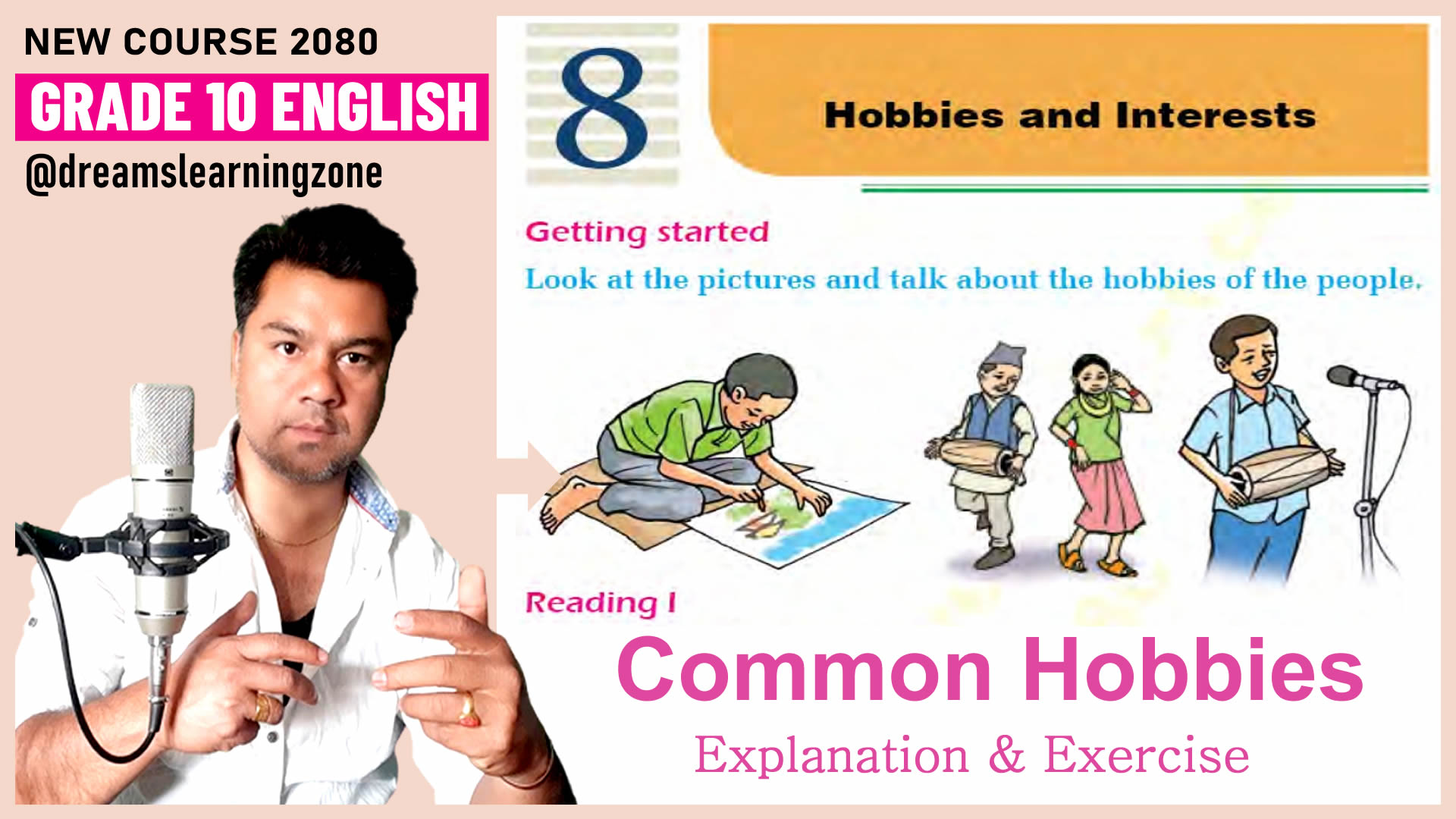 Grade 10 Unit 8, Reading I, Common Hobbies Exercises