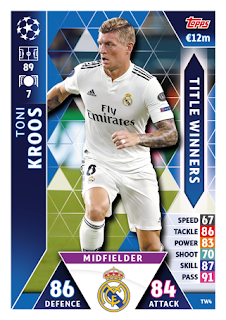 Match Attax UEFA Champions League 2018 2019 Real Madrid CF Set