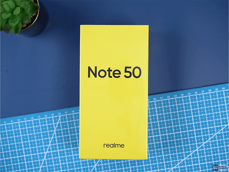 realme Note 50's outer packaging