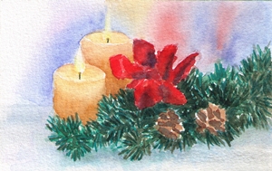 Candles still life