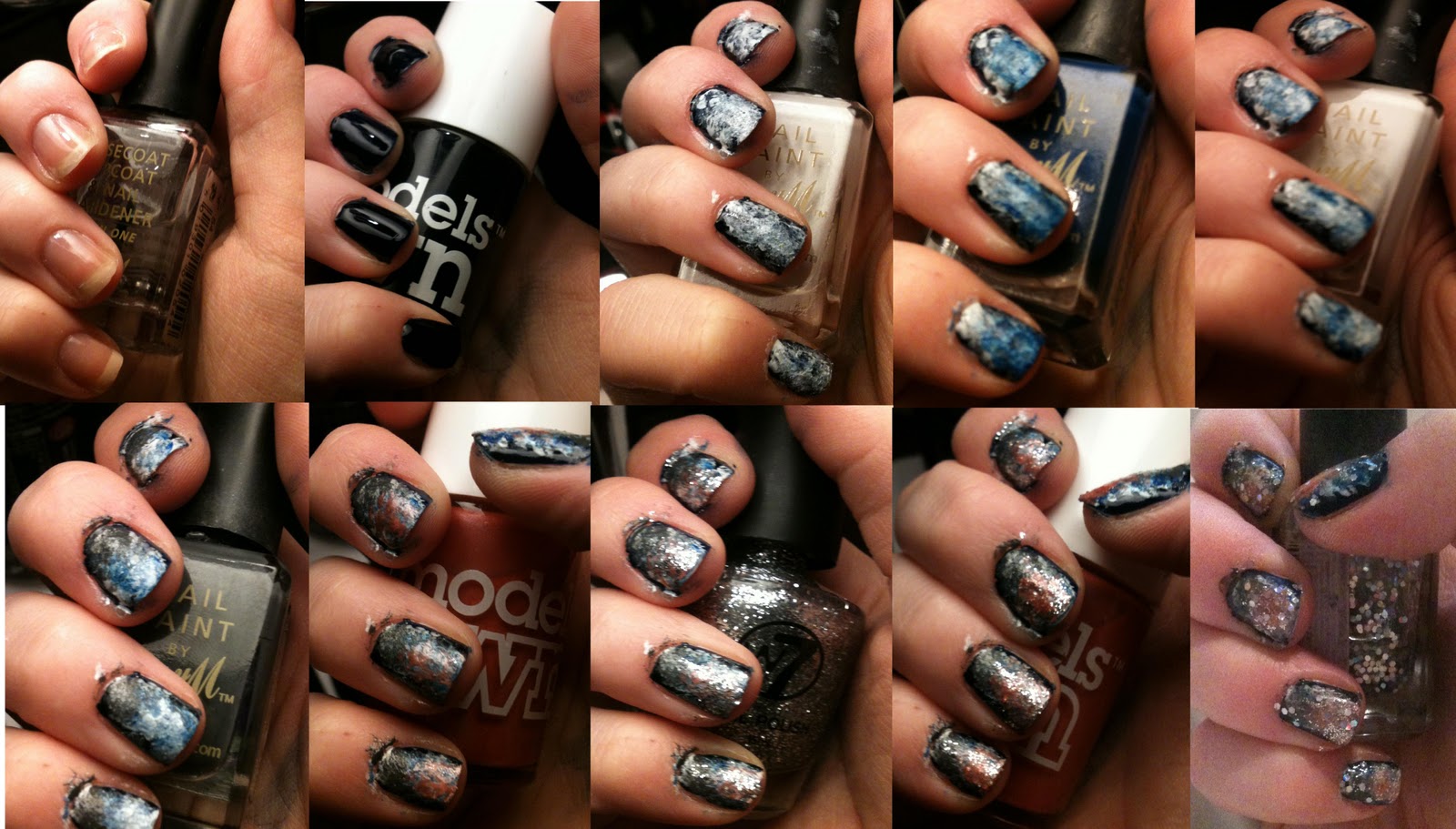 Galaxy Nails Step By Step Galaxy nails step by step