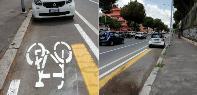 La dura vita dei ciclisti a Roma