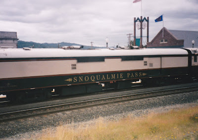 Burlington Northern Power Car BNA #30 Snoqualmie Pass in Kelso, Washington