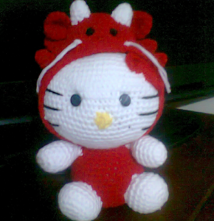 PATRON GRATIS HELLO KITTY DRAGON AMIGURUMI 1313