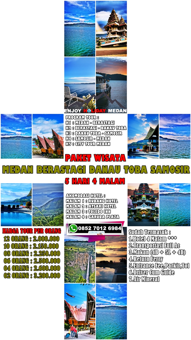 5D4N Medan Bahorok Bukit Lawang & Lake Toba Tour